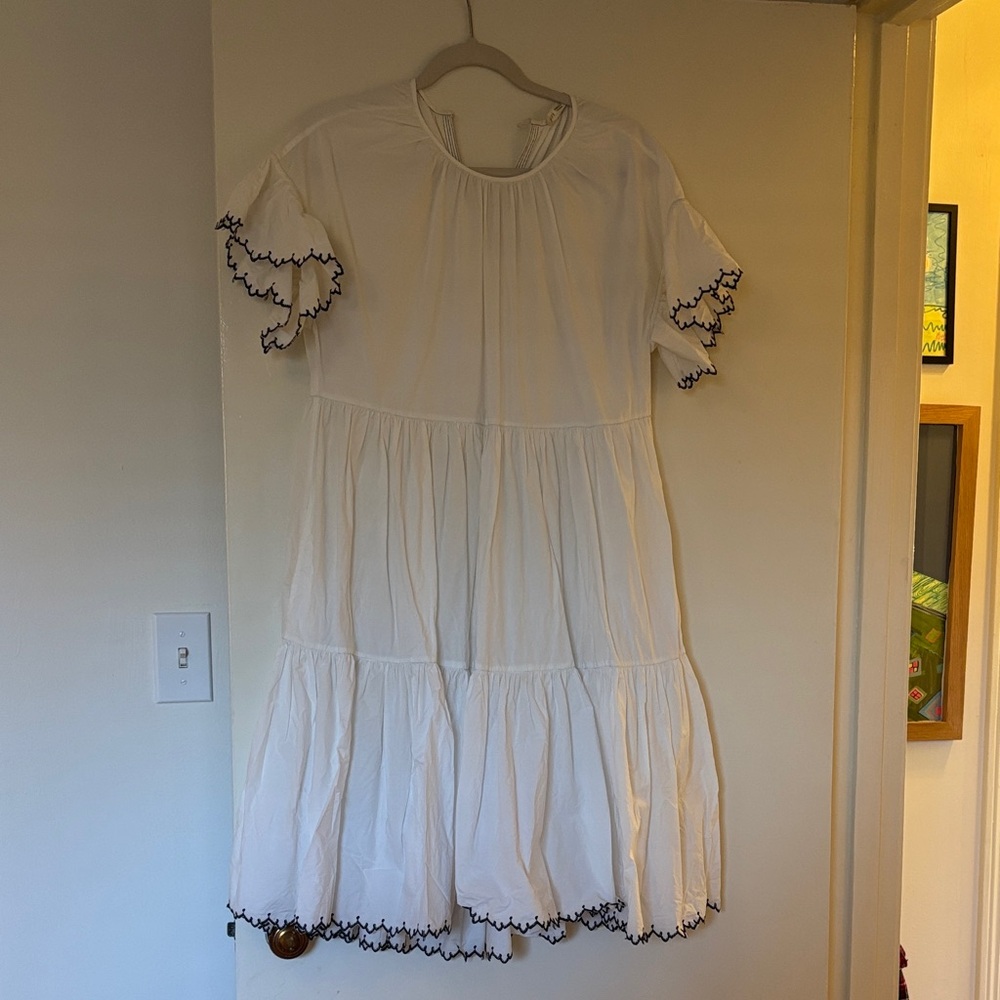Ulla Johnson white tiered dress